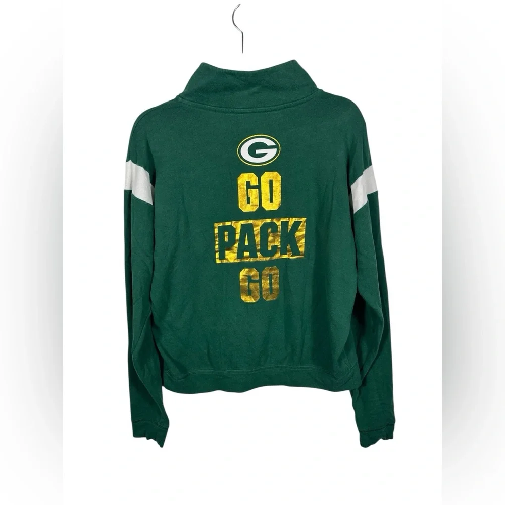 PINK Victoria’s Secret‎ Green Bay Packers Quarter Zip Pullover Women’s Small NFL